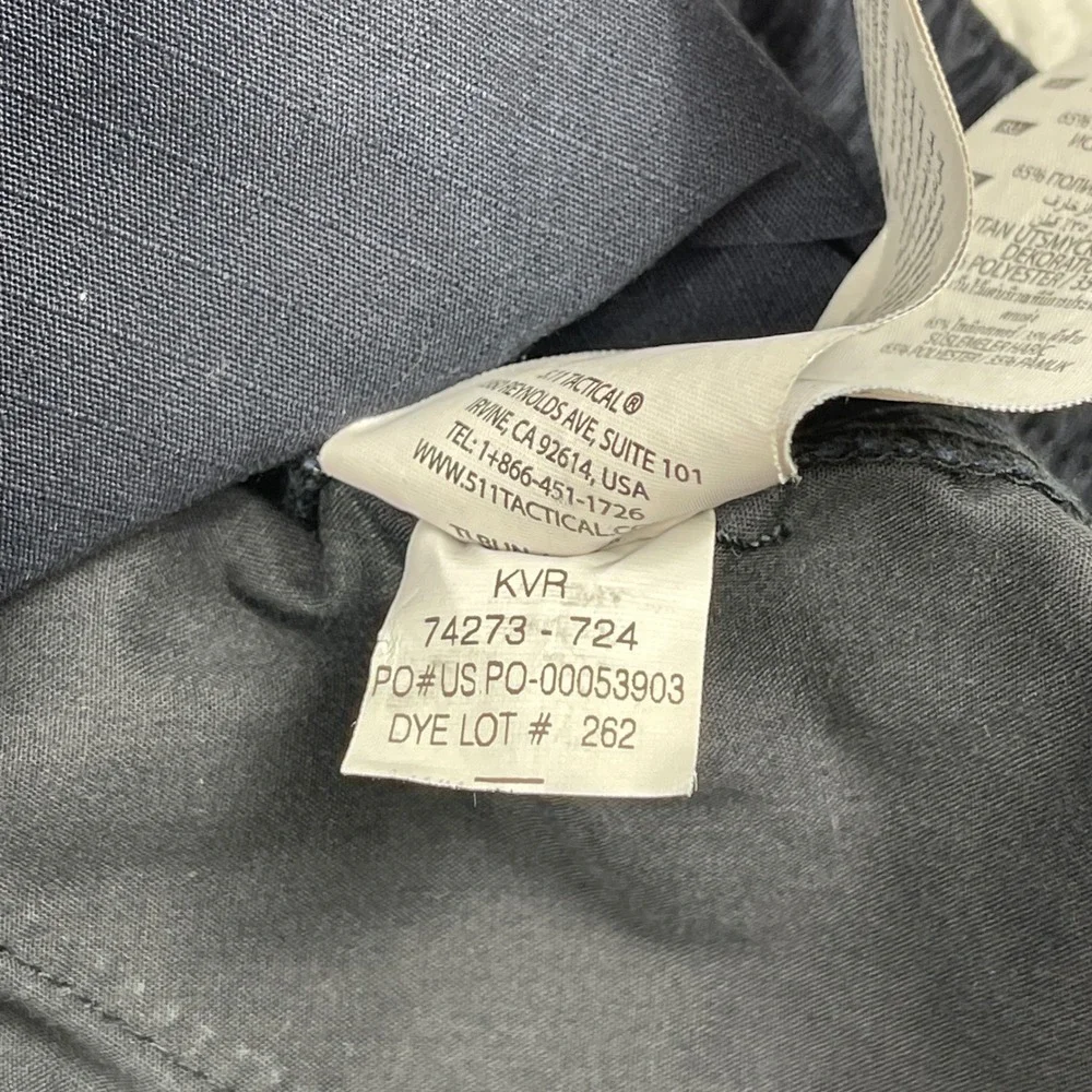 5.11 Taclite Pro Cargo Pants Mens 34x34 Dark Navy Ripstop Utility Workwear 74273